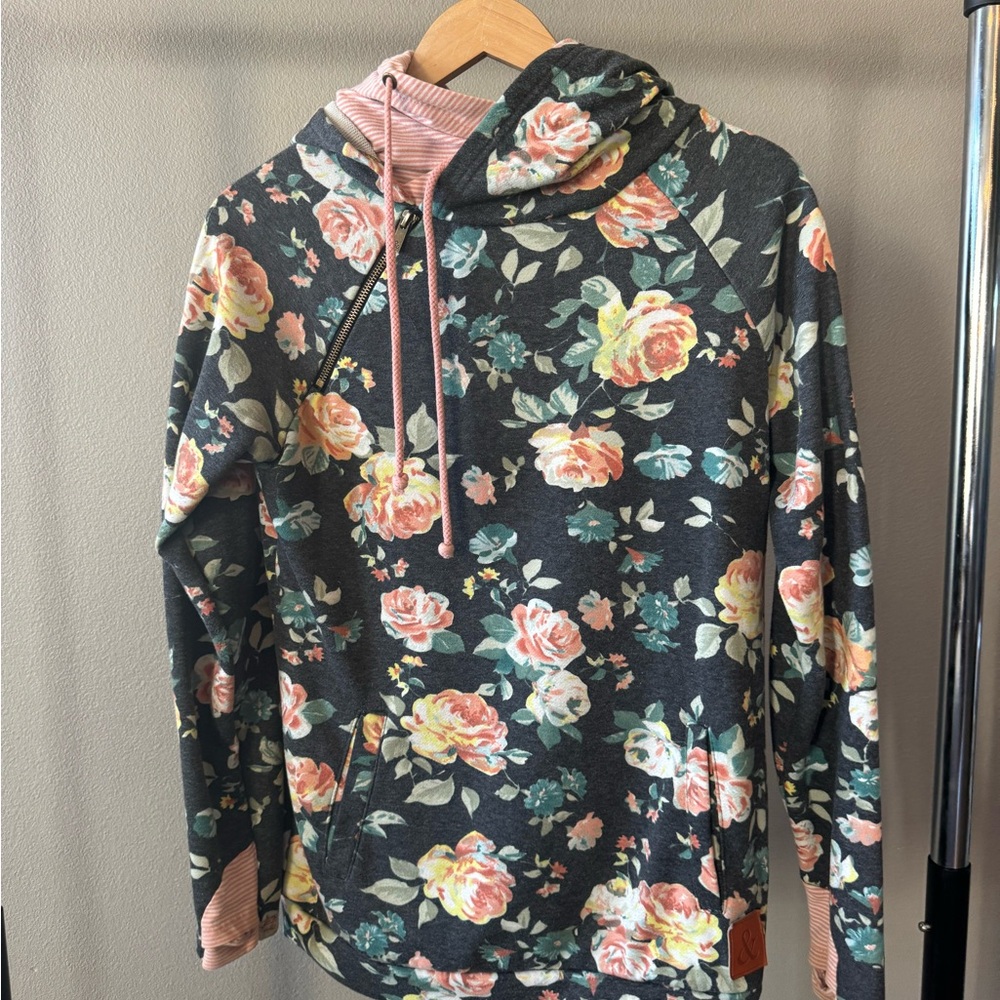 Floral Print Women's Hoodie
